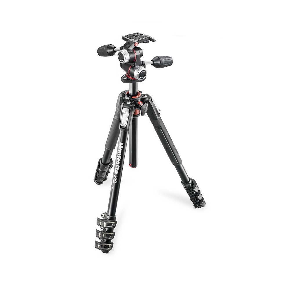 Manfrotto 190 Aluminium 4-Section Tripod with head