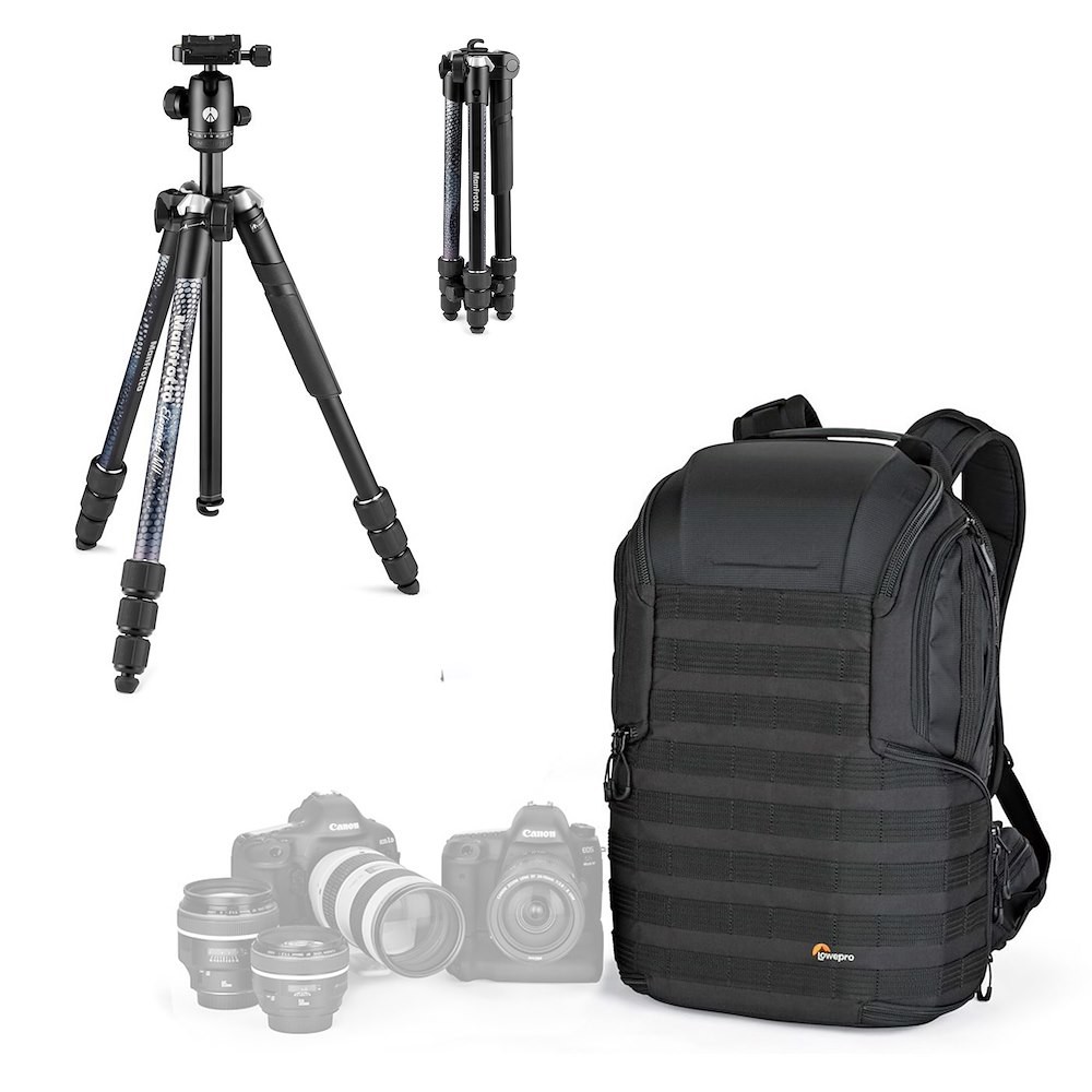 Manfrotto Element MII Camera Travel Tripod Kit,Protactic 450 Backpack