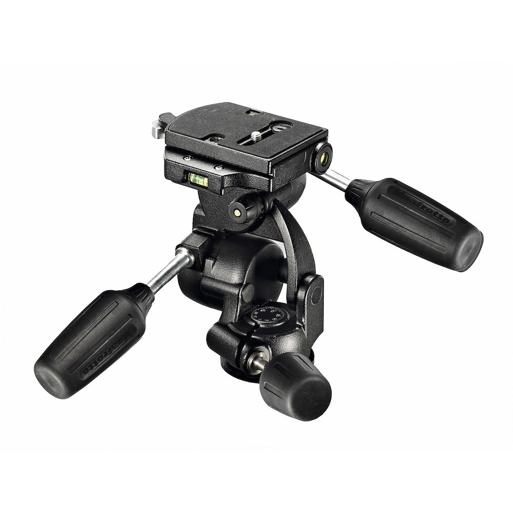 Manfrotto 3-Way Pan/Tilt Tripod Head with RC4 Quick Release Plate