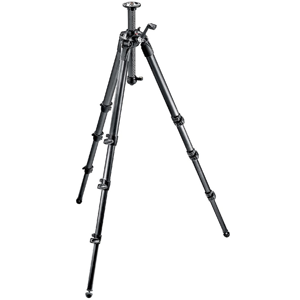 Manfrotto 057 Carbon Stativ mit Kurbelsäule, 4 Segmente