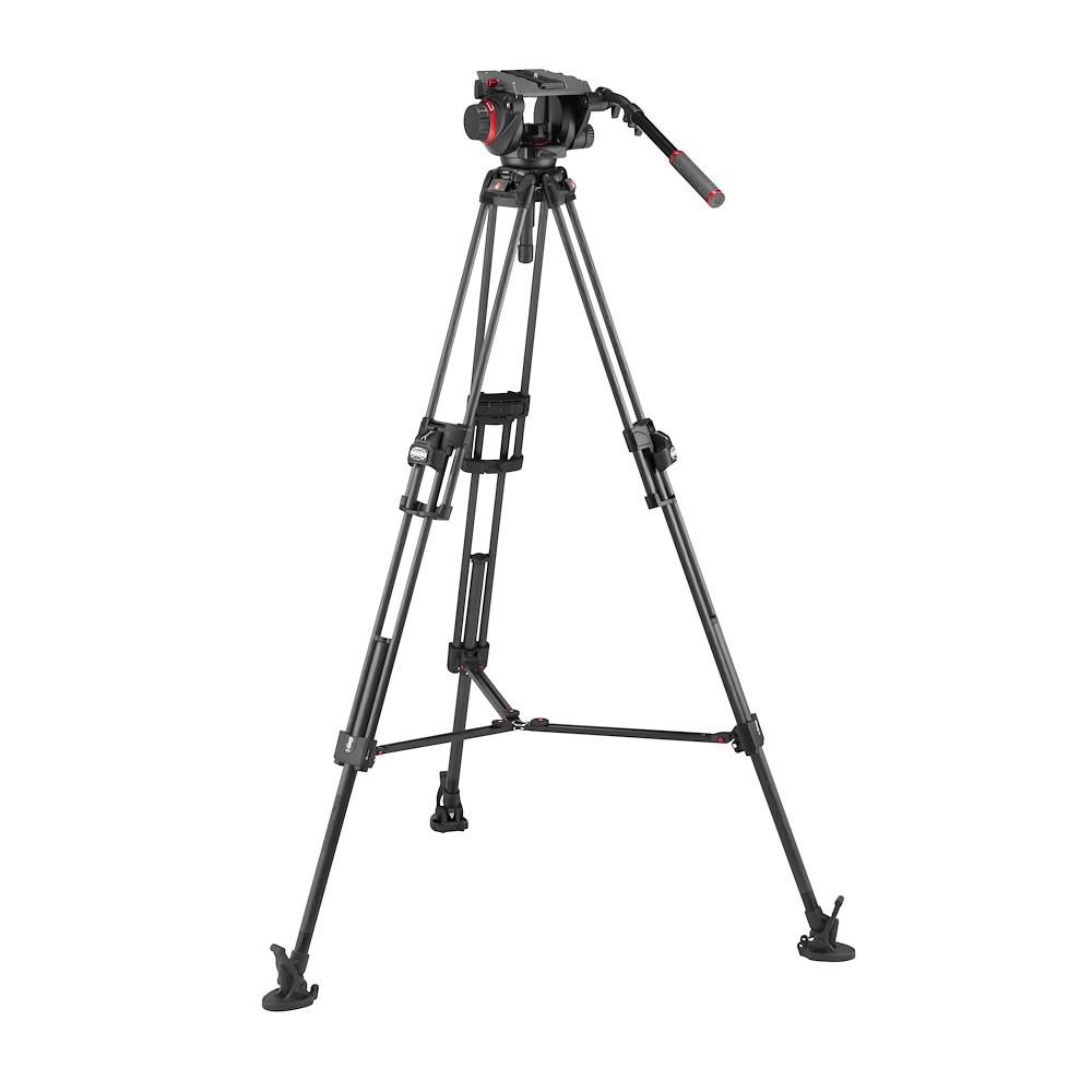 Manfrotto 509 Video Head with 645 Fast Twin Carbon Tripod