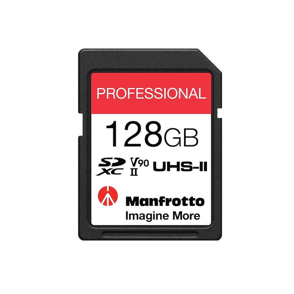 Manfrotto Pro SDXC-Speicherkarte 128GB, UHS-II, V90, U3 und 280 MB/Sek