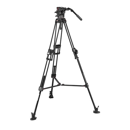 Manfrotto 526 Pro Video Head with 645 Fast Twin Alu Tripod