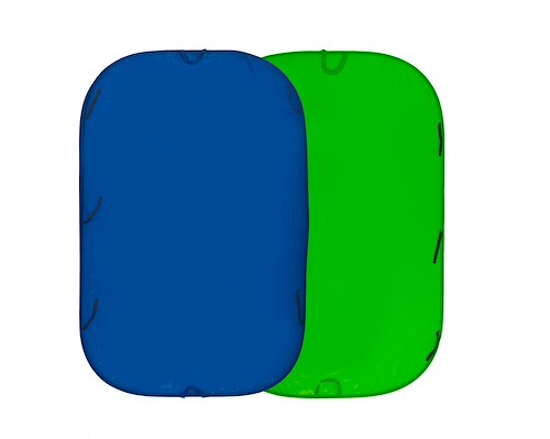 Collapsible Background 1.8 x 2.1m Chromakey Blue/Green