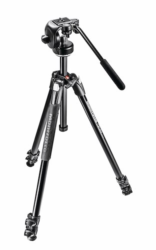 290 Xtra Alu 3-Section Tripod Kit with 128RC Fluid Head