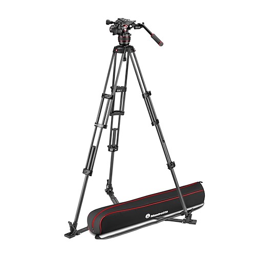 Nitrotech 608 video head, CF twin leg tripod gs