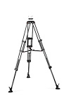 CF Twin leg with middle spreader video tripod 100/75mm bowl